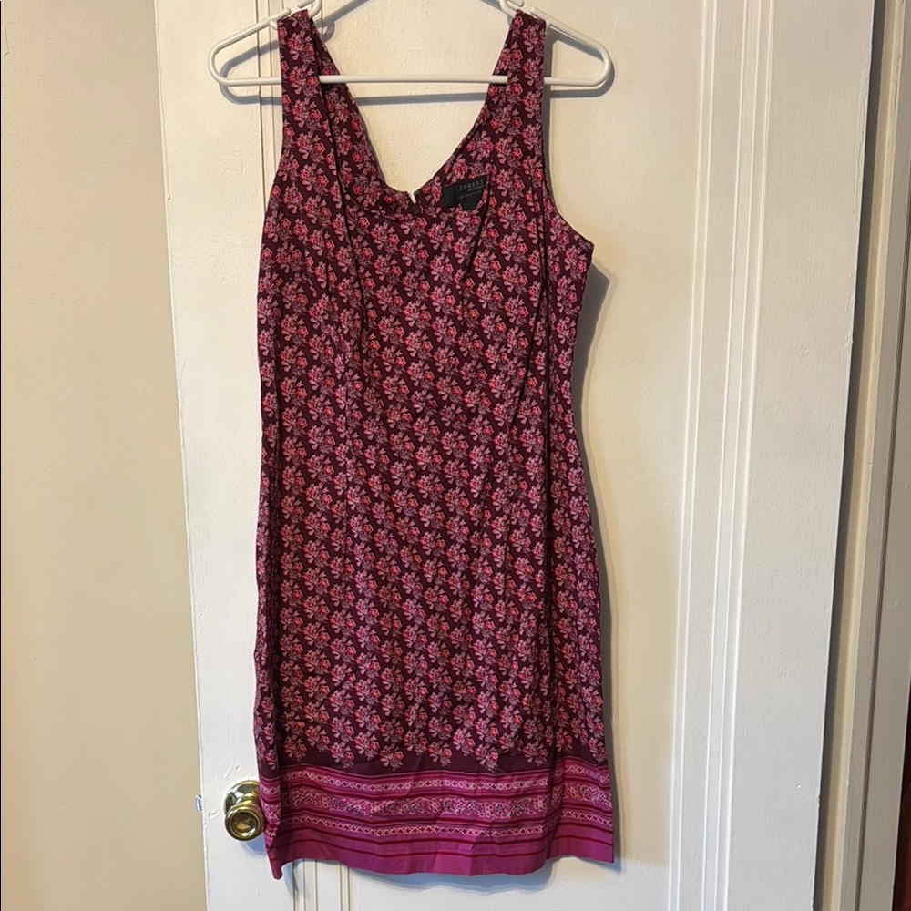 Floral Sleeveless Dress - Pink